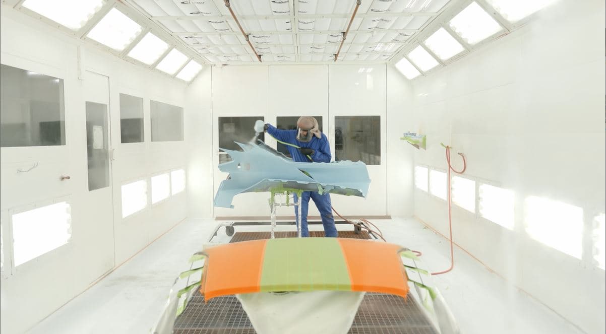 Paint booth for Ford GT