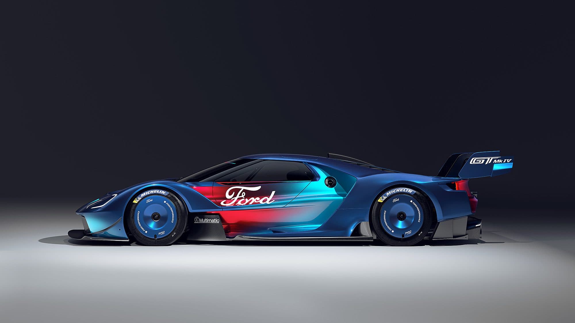 Ford GT Mk IV side profile
