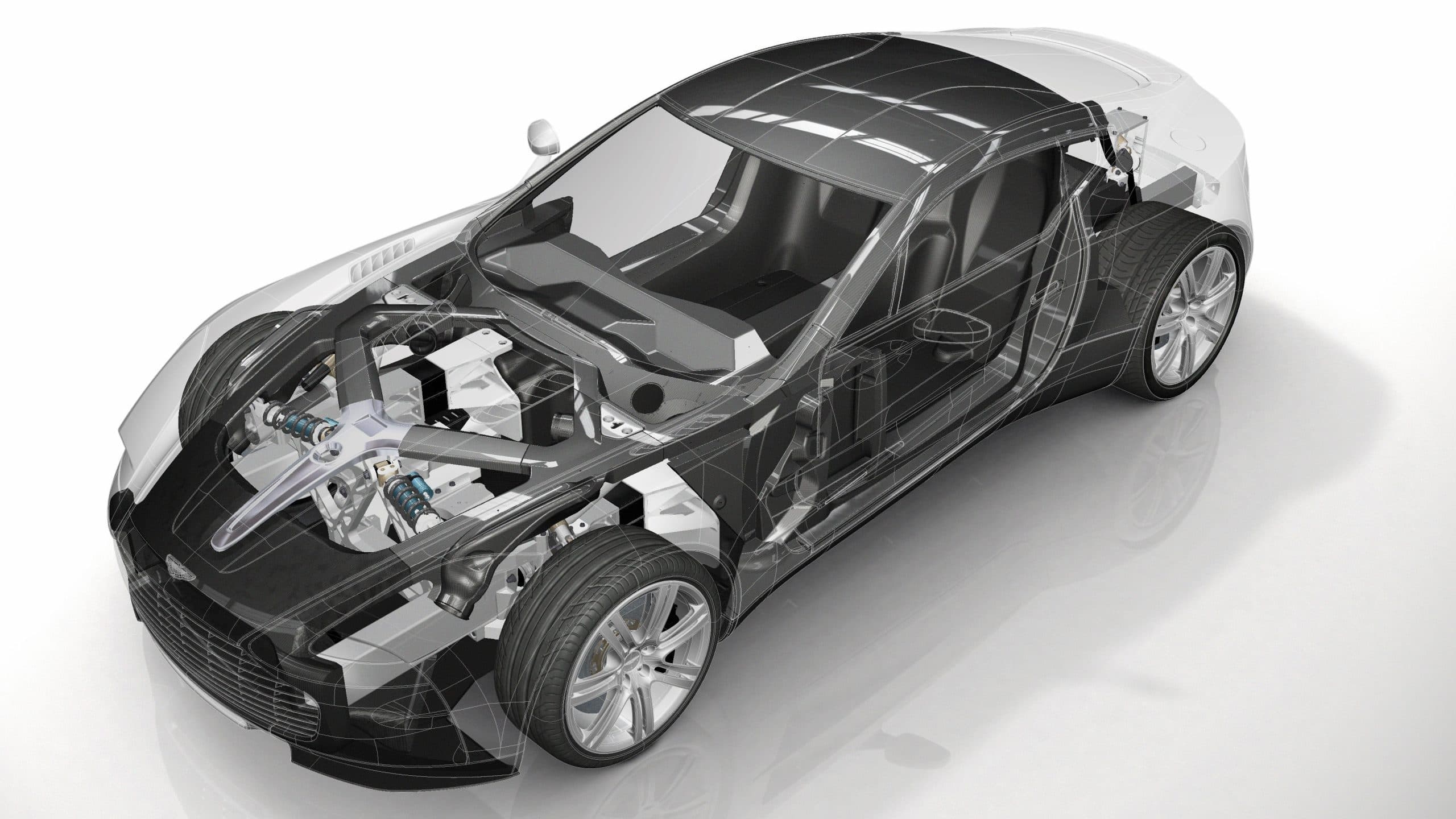 Aston Martin One-77 chassis graphic